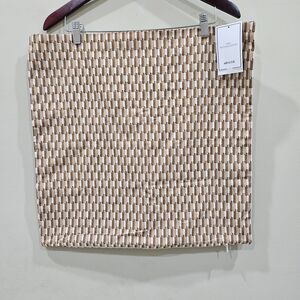 H&M Home Patterned Pillow Cover 2-Pack 20x20 Boho Abstract Neutral Tan Recycled